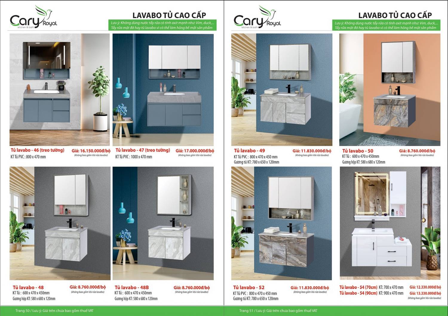 Thiết bị vệ sinh CARY ROYAL Catalogue và Bảng giá mới nhất 2024 - 2025 /Page 26